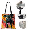 Dog Cartoon Shoulder Bag Vintage Women Reusable Large Capacity Canvas Tote Bag Harajuku Casual Shopping Storage Handbag KTY