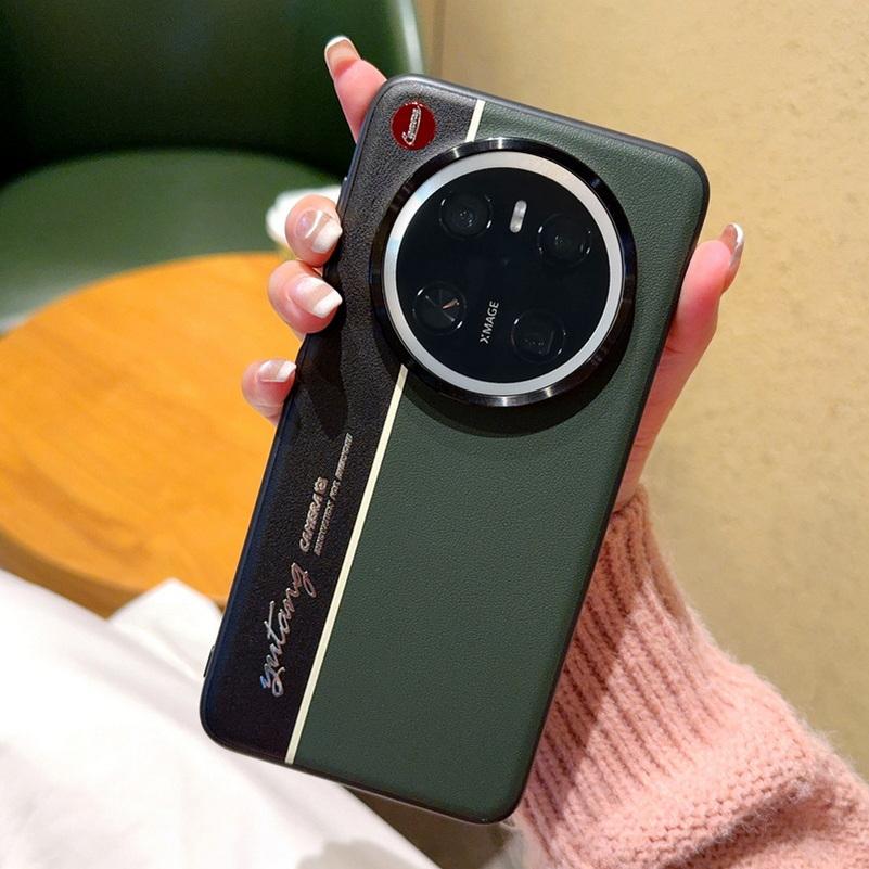 Night Lightning Fluorescent Line Two-pigment Leather Case For Huawei Mate 70 Pro + Mate70 Pro Mate 60 Pro Lens Protect Cover