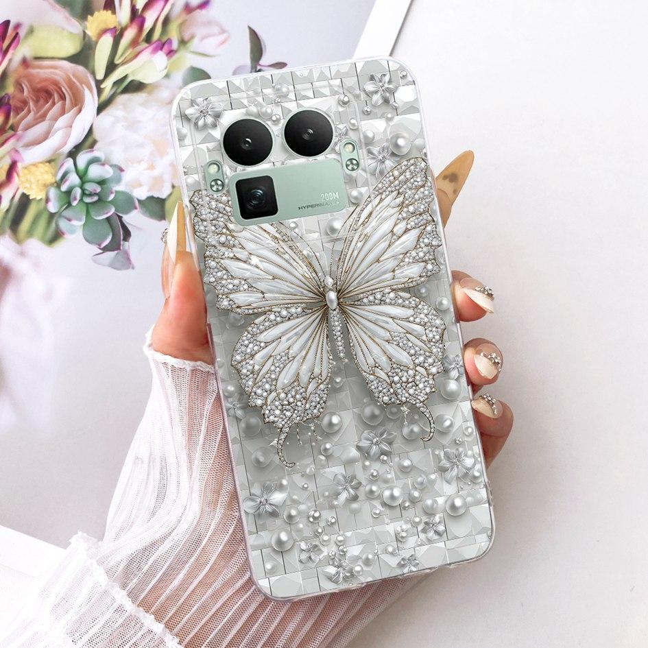 For Realme GT8 Pro 2025 Case RMX5210 Popular Flower Bowknot Soft Slim Silicone Back Cover For Realme GT 8 GT8 RealmeGT8 5G Coque