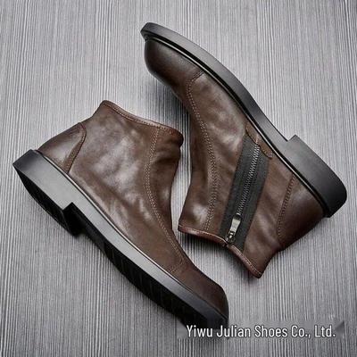 Herren Britischer Stil Retro Martin Stiefel - Schicke Low-Top Rindsleder für Herbst/Winter