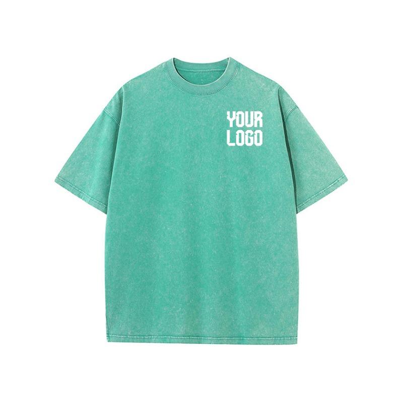 Endless Summer Skeleton Surfing Washed Retro Snow Clothing Quality T-Shirt Summer Cotton T-Shirts Hip Hop Street Loose Tops