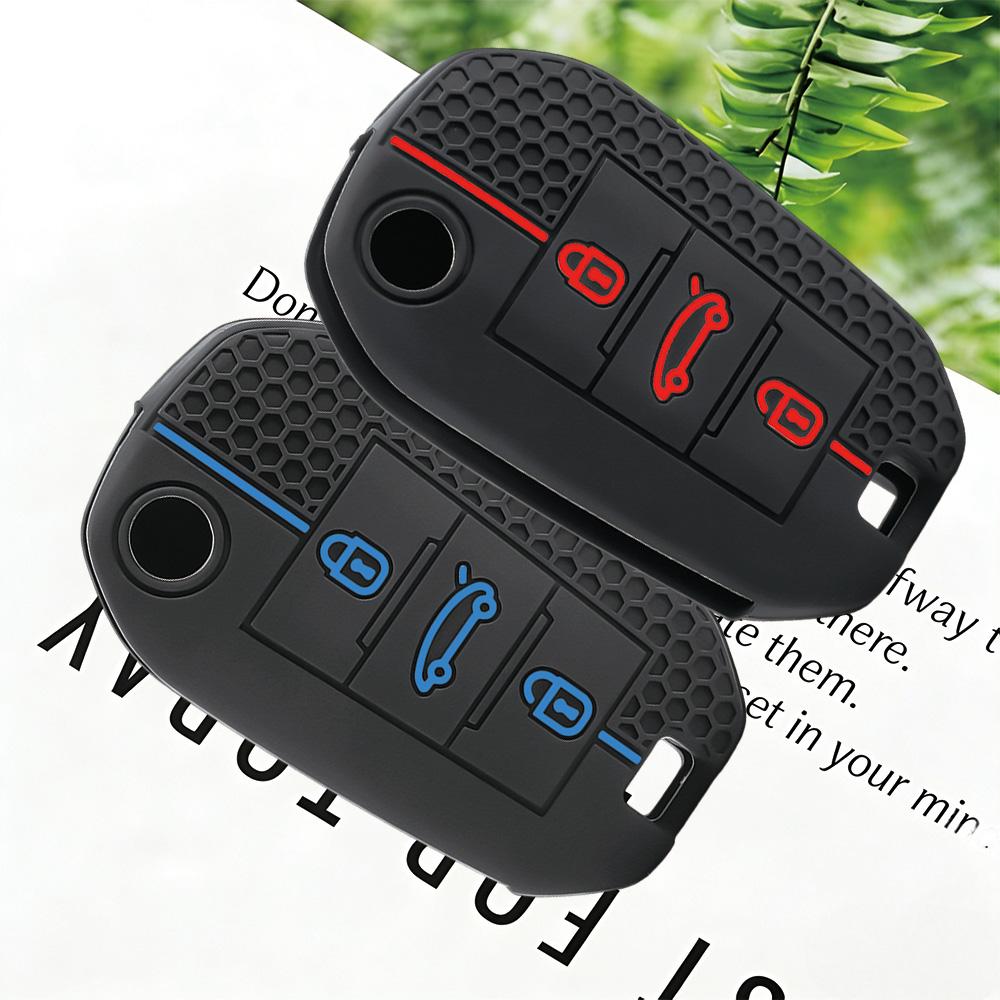 Silicone Car Key Case Cover For Citroen C5 C3 C4 C8 Berlingo For Peugeot Partner Rifter 208 308 508 407 2008 3008 3008 Expert