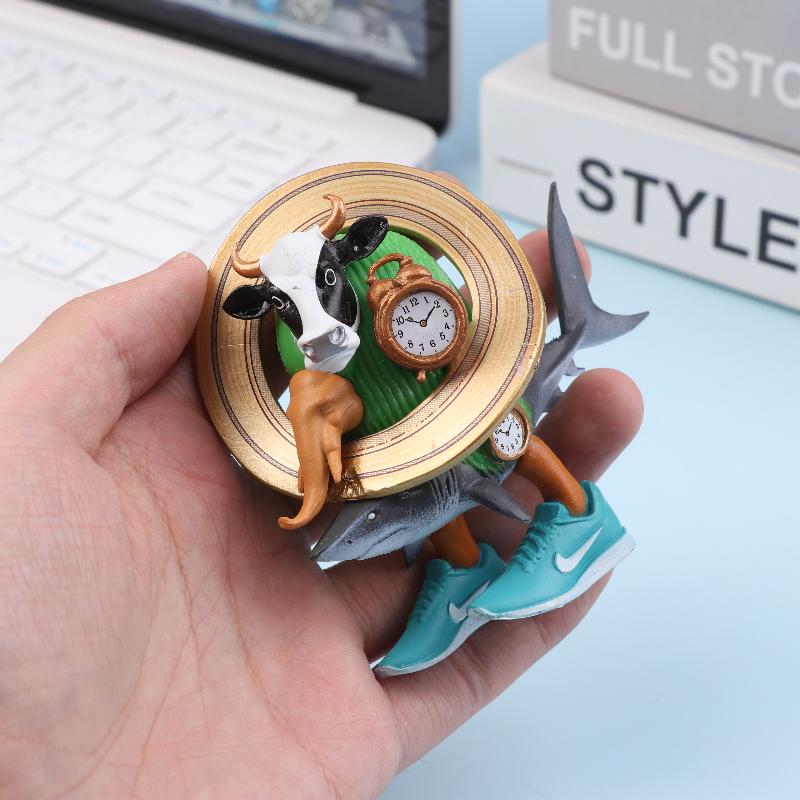 1Pcs Cartoon Ornament Toys Tung Tung Tung Sahur Tralalero Tralala Italian Brainrot Monster Fusion Edition Anime Action Figure