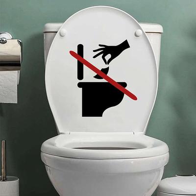 Warning Signs Toilets Are Prohibited From Throwing Garbage Car Stickers Schools Hospitals Factory Toilet Stickers Pvc Waterproof