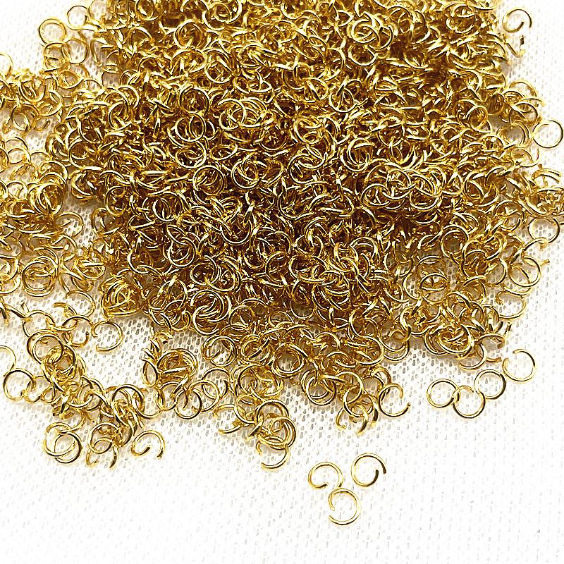 200pcs 4mm 5mm 6mm Jump Ring Single Loop Open Jump Rings Split Rings for Jewelry Making Diy Necklace Bracelet Chain Connector 4mm