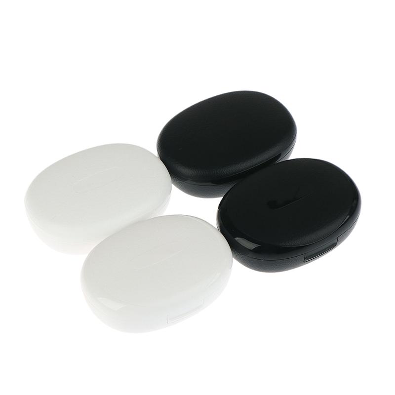 Portable Hearing Aid Hard Case Waterproof Hearing Aid Protective Storage Box Black For Outdoor Travel Hearing Aid Carrying Case