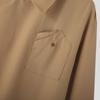 Irregular Design Buckle Lapel Shirt For Men Vintage French Style Long Sleeve Loose Top Spring Autumn Fashion Show Chic Shirts