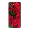 For Motorola Moto G 2025 Case Fashion Flower Black Silicone Soft TPU Back Cover Case For Motorola G75 S50 Edge 50 Neo Phone Case