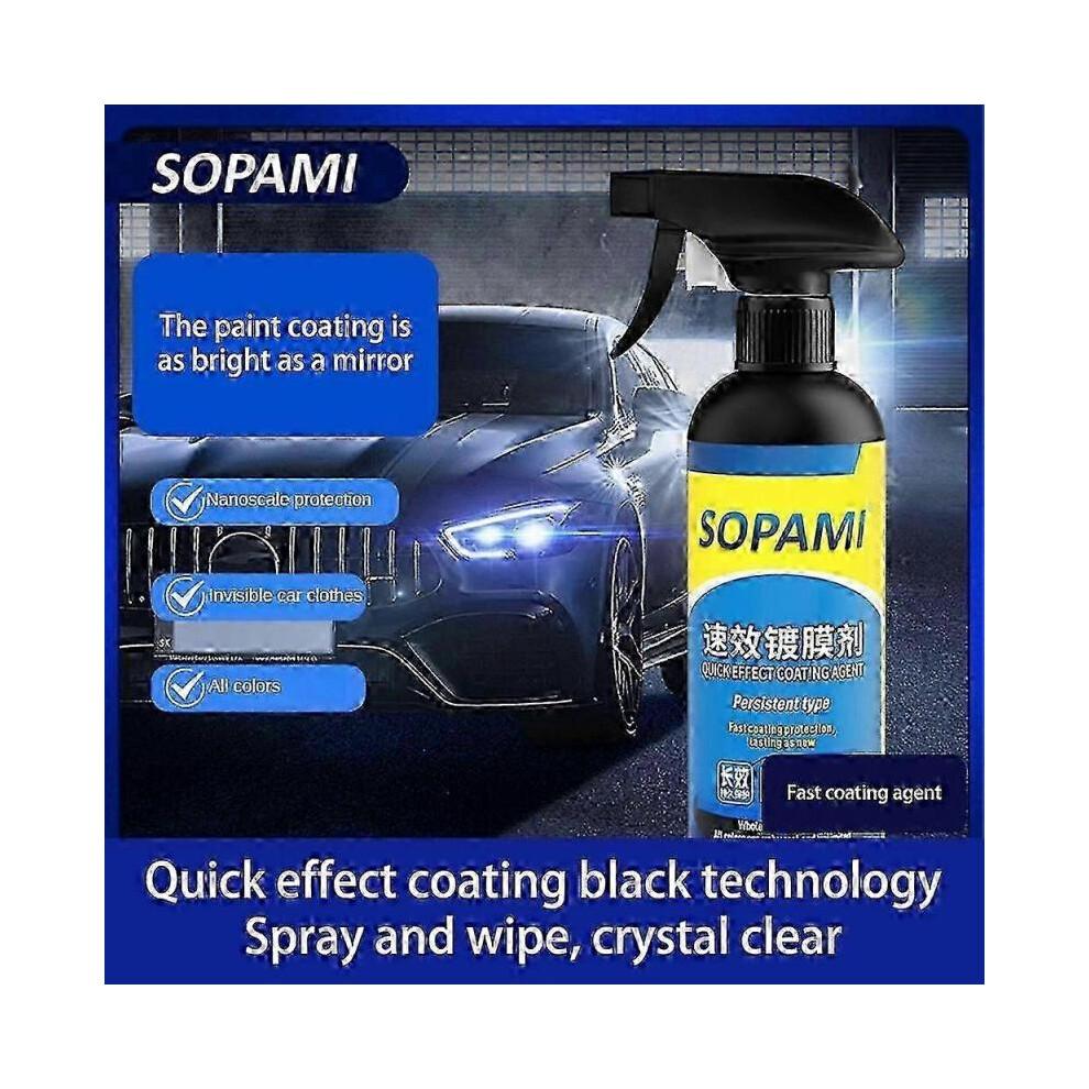 Sopami Car Coating Spray, Protection Quick Car Wax Polish for Car and Motorcycle