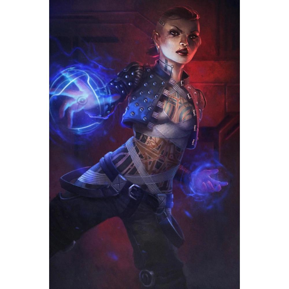 Hett Action Skjutspel Mass Effect Affisch Science Fiction Rymd Prints Canvasmålning Väggkonst Bild Hem Vardagsrum Dekoration