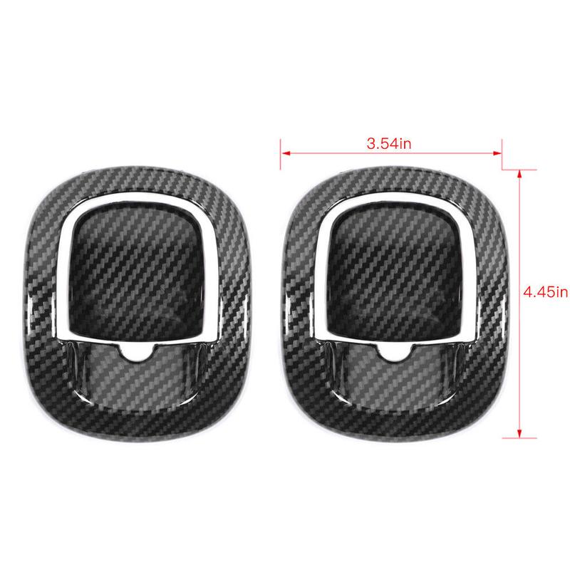 ABS Carbon Fiber Backrest Seat Handle Button Decor Cover Bezel Trim For Dodge Challenger 2016-2023