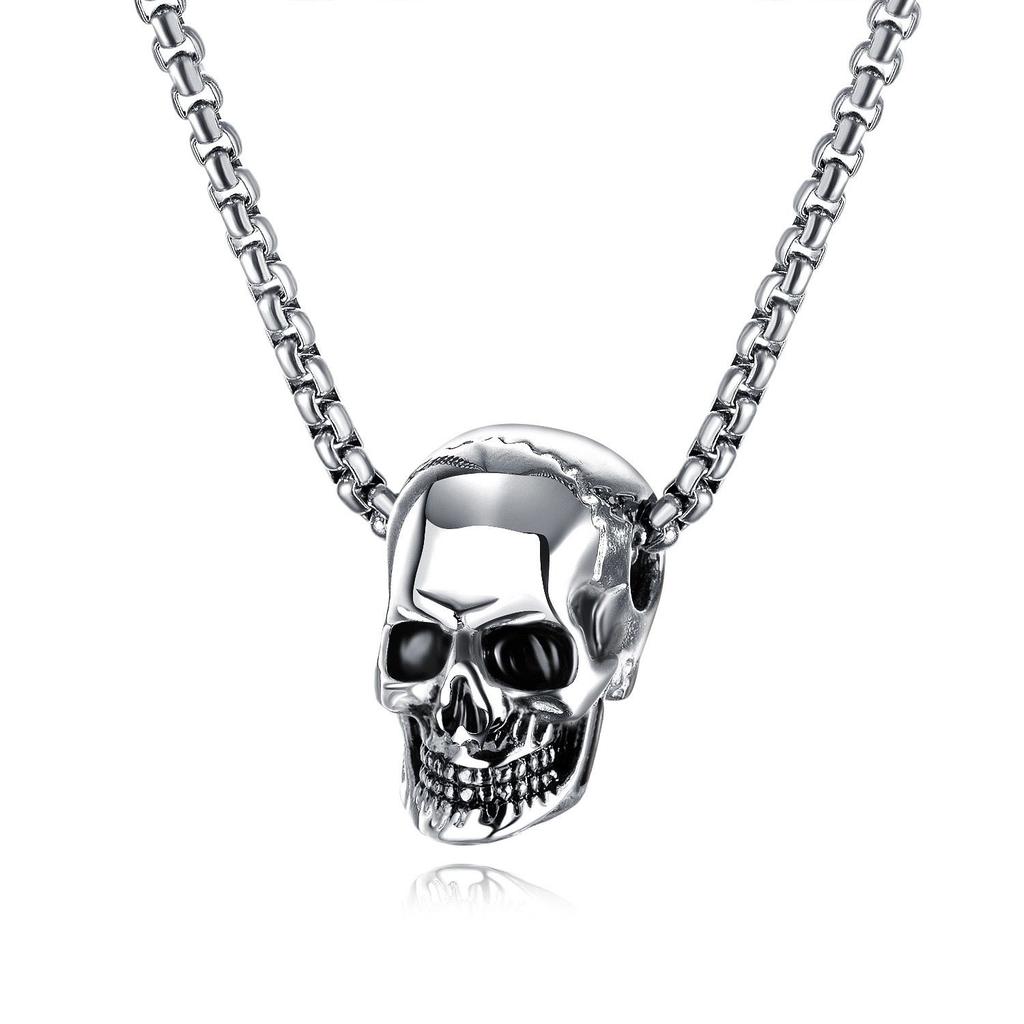 Gothic Ghost Skull Dragon Head Necklace, Punk Rock Men's & Kid's Jewelry
