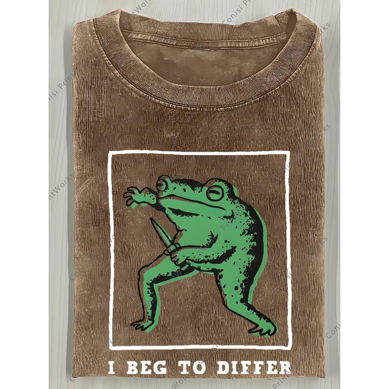 European Size A Single Piece of a Washed Printed T-Shirt Weighing . I Don'T Agree; It'S a High-Quality Batik Retro Fashion Brand T-Shirt