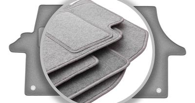 Gray Car Mats For: Volkswagen Transporter T5 Delivery Van (2003-2015)