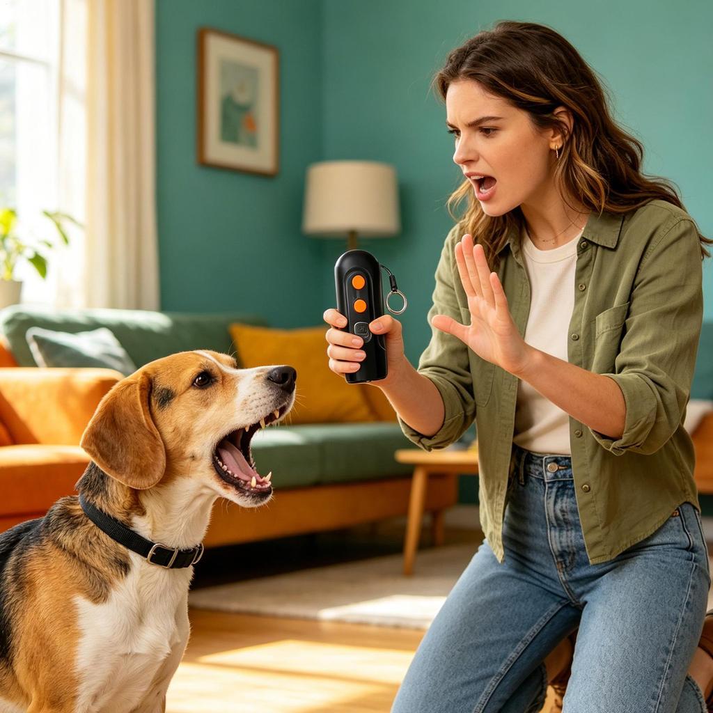 Anti Barking Device For Dogs Rechargeable Pet Training Aids With 3 Modes LED Flashlight Dogs Barking Control Devices For Puppy