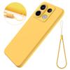 For Xiaomi Poco X6 5G/Redmi Note 13 Pro 5G Case with Strap Liquid Silicone Phone Back Cover