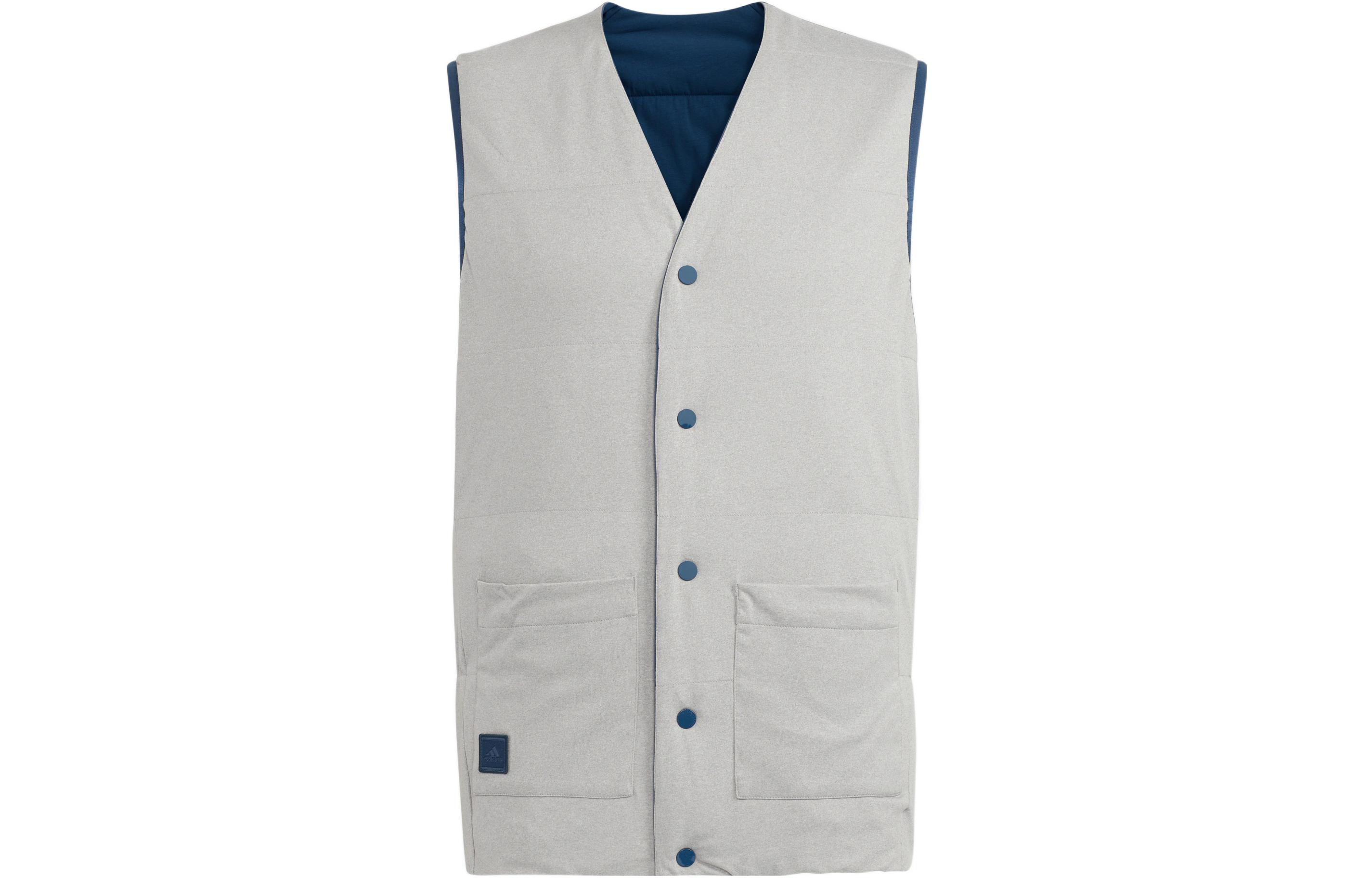 Adidas Vests Men s Navy Blue V Neck Moderate Other HG3261 L