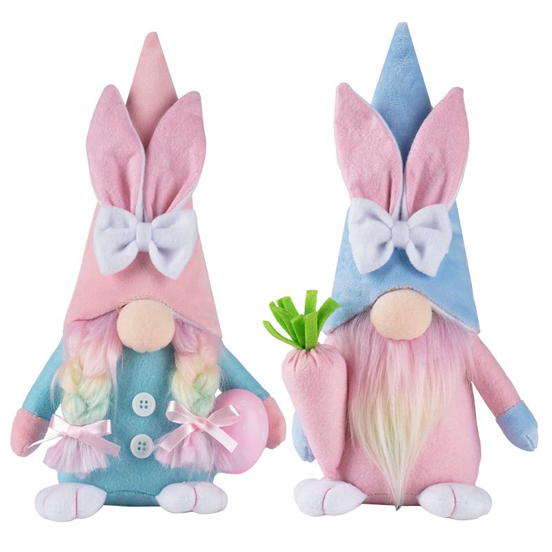 2025 Ostern Gesichtsloser Zwerg Hase Puppe Frühling Osterparty Heimdekoration Kindergeschenk Gastgeschenke Hase Ei Karotte Ornament