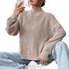 Semi-high-neck Autumn and Winter Base Layer Sweater, Pullover Sweater, Women's Top