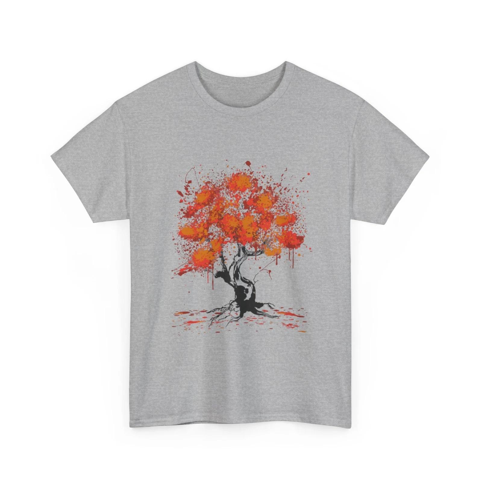 Tree Of Life T Shirt | Autumm Tree Painting Shirt 2XL