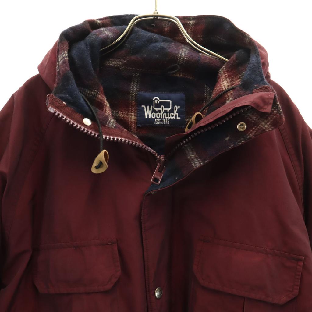 WOOLRICH 80s Made in USA Vintage Mountain parka Bordeaux series Men's Used