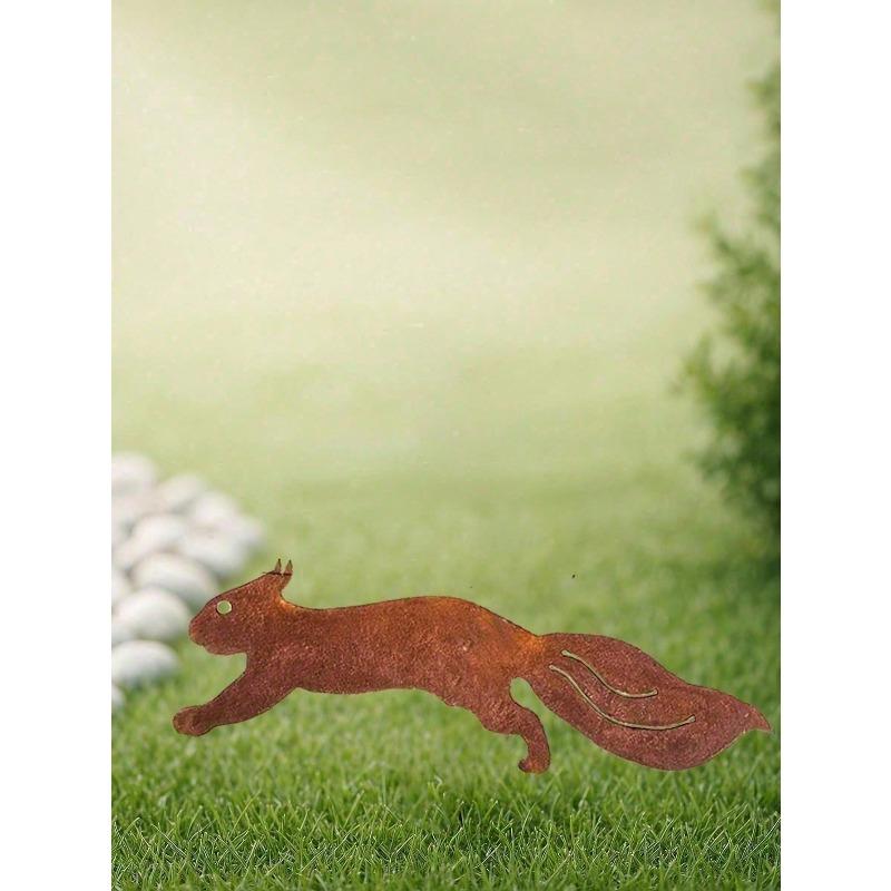 Vintage Gusseisen Baumstumpftisch mit Eichhörnchen-Ausschnitt Patio Gartendekor Geschenk