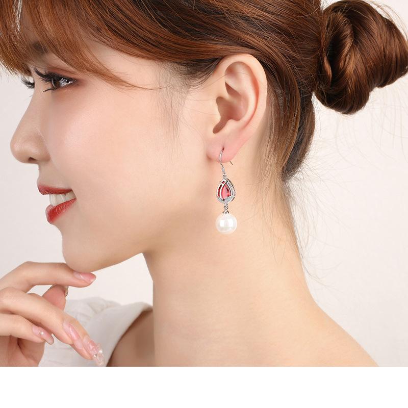 Lindon – boucles d'oreilles en alliage de cuivre et Zircon, boucles d'oreilles pendantes pour femmes, cadeaux de fête de mariage