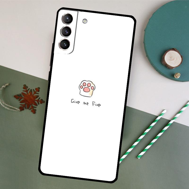 Minimalist Cats Phone Case For Samsung Galaxy S26 S23 Ultra S20 S21 S22 S24 S25 Plus S10 S25 FE Back Cover