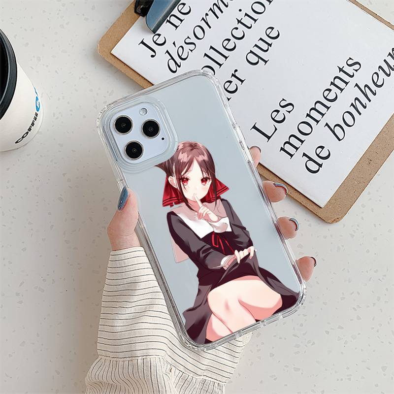 Чехол для телефона Kaguya sama Love Is War для iPhone 11 12 Mini 13 Pro XS Max X 8 7 6s Plus 5 SE XR с прозрачным корпусом iPhone13PROMAX