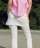 Ronron Logo Layered Golgi Lap Skirt Ivory