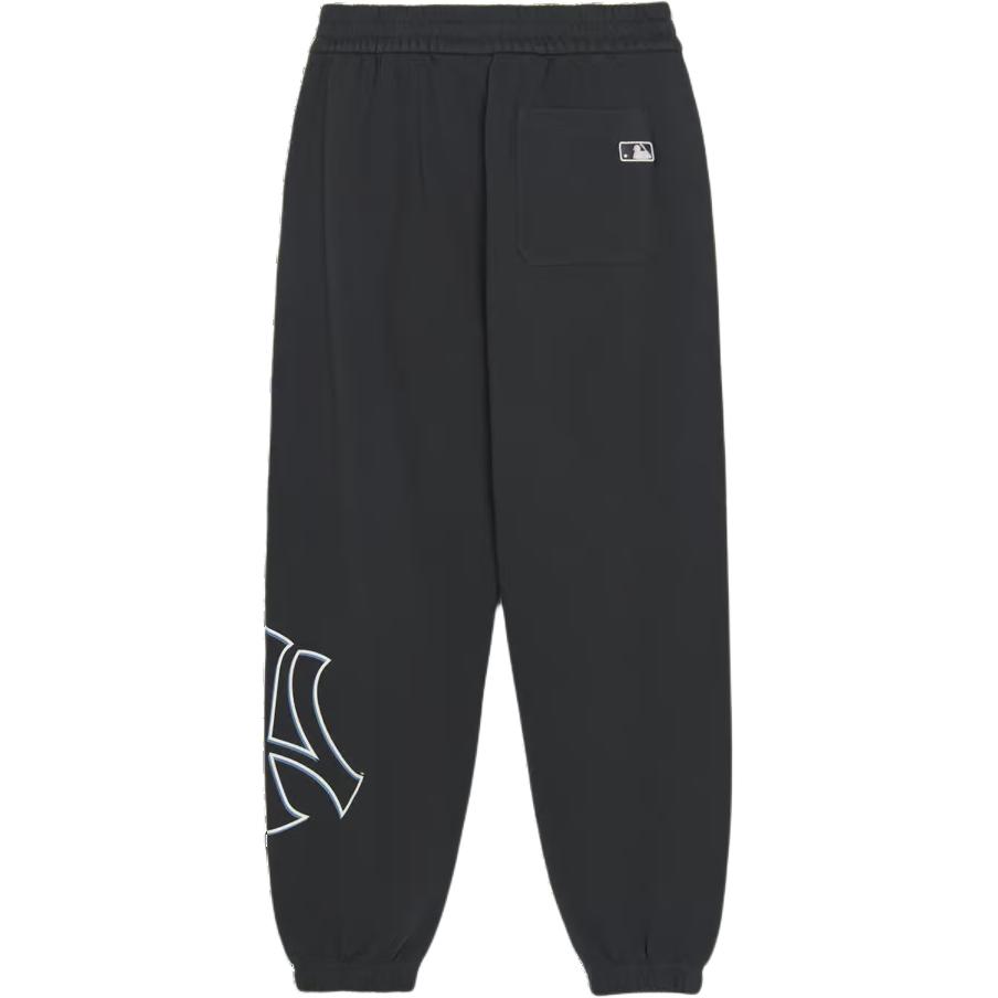 MLB Basic Mega New York Yankees Logo de la Marque Imprimé Pantalon de Jogging Unisexe Gris Anthracite 3APTB1344-50CGS