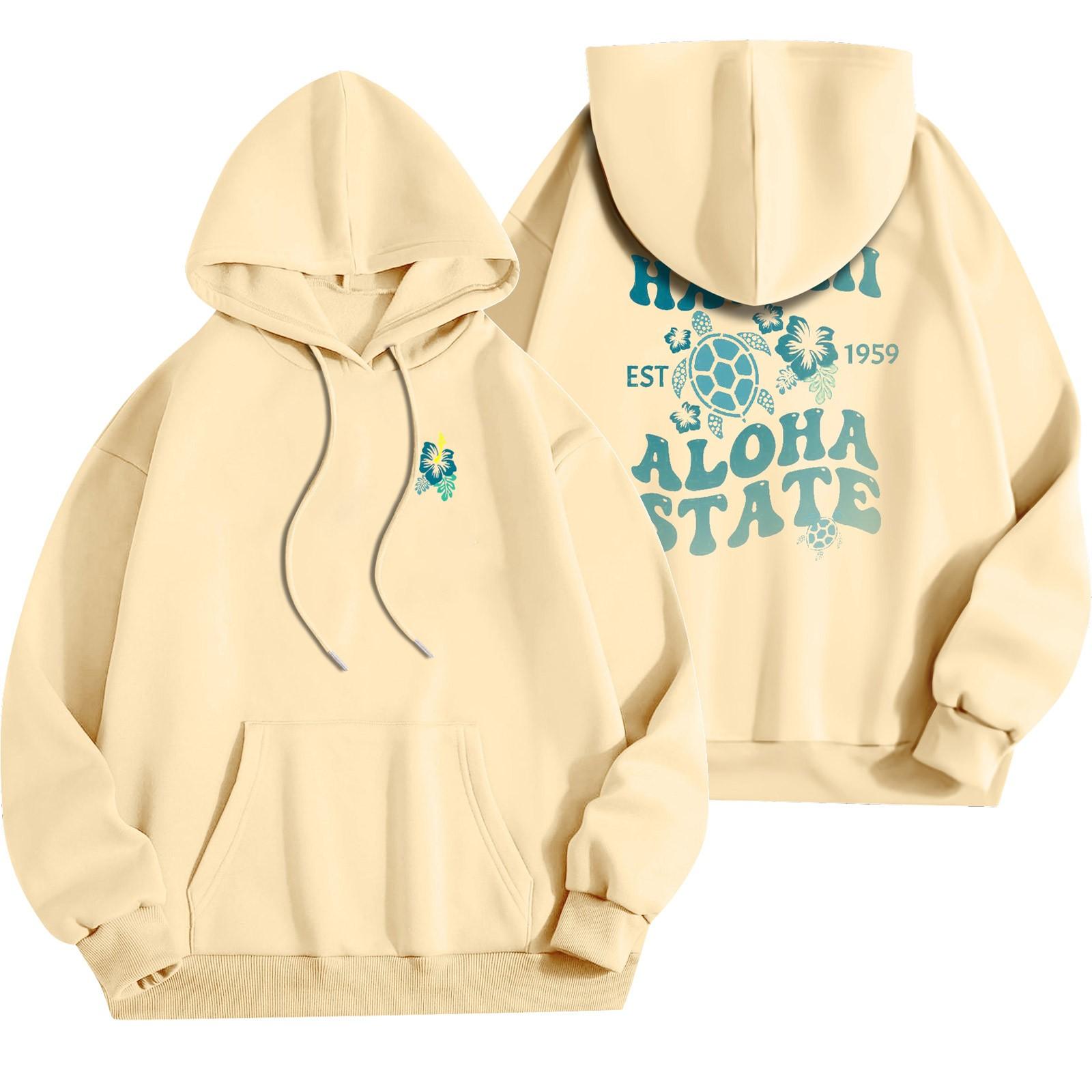 

Женский модный легкий свитер с длинными рукавами и карманами с цветочным принтом L жёлтый