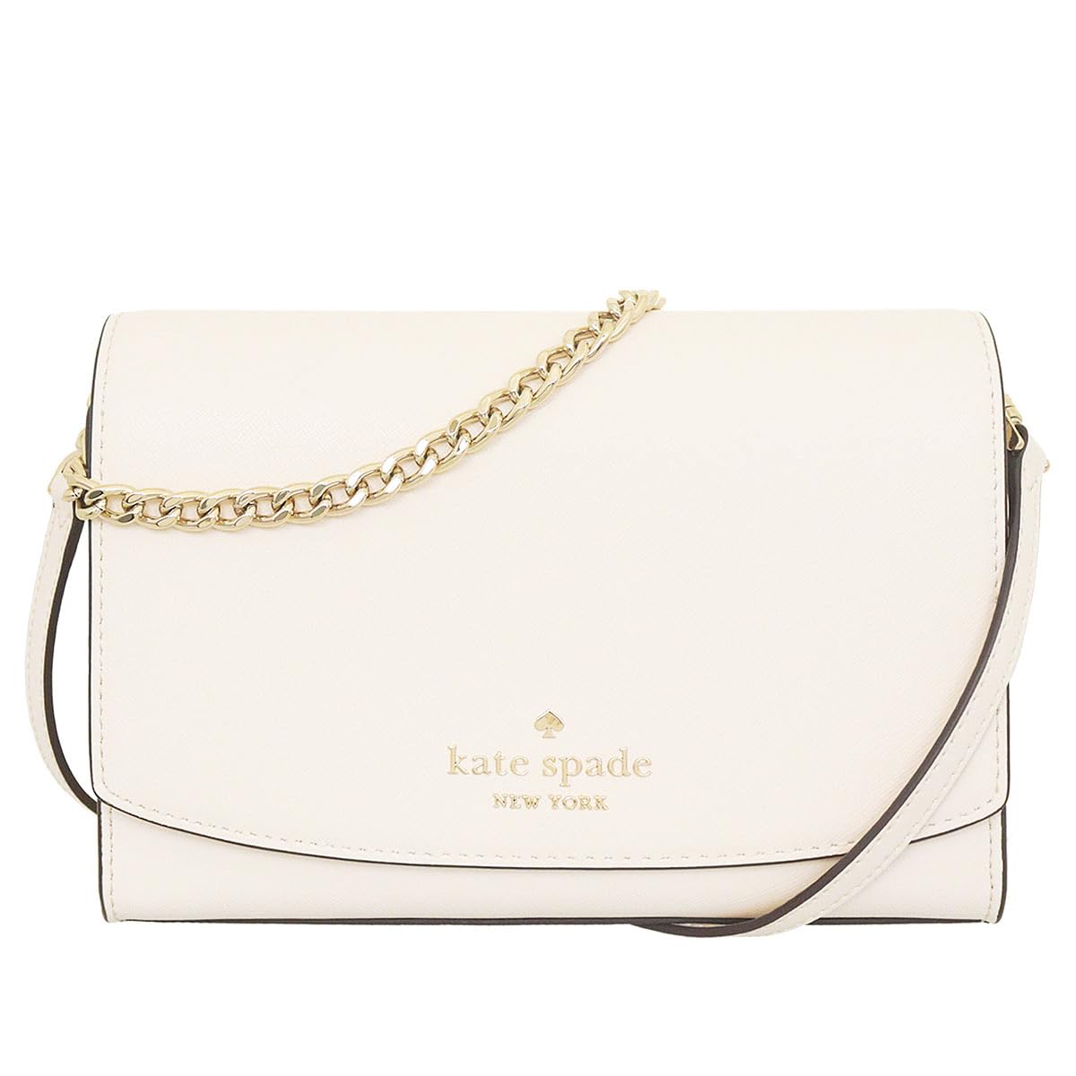 

Сумка Kate Spade WKR00119 Parchment Carson Saffiano Leather Convertible Crossbody [Kate Spade] (Сумка) Жіночий [Аутлет] [Бренд] [Елемент]