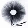 Round Collar Puffy Mesh Faux Collar Versatile Clown Shirt Collar  For Business Weddings Parties