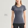 Summer Yoga Short-sleeved Running Sports T-shirt Women's Tight Yoga Clothes Top Professional Pilates Training Fitness Clothes