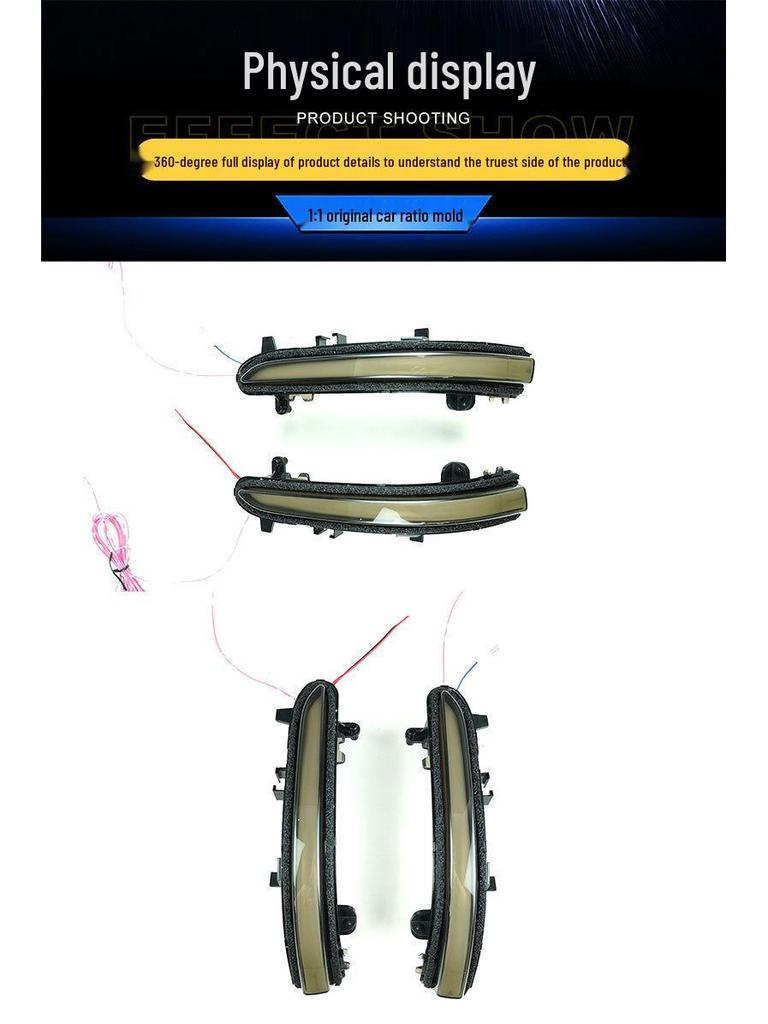 Compatible with Trumpchi GAC M8/GM8/GS8/GS7: Rearview Mirror Sequential Turn Signal and Dynamic Blue Daytime Running Light