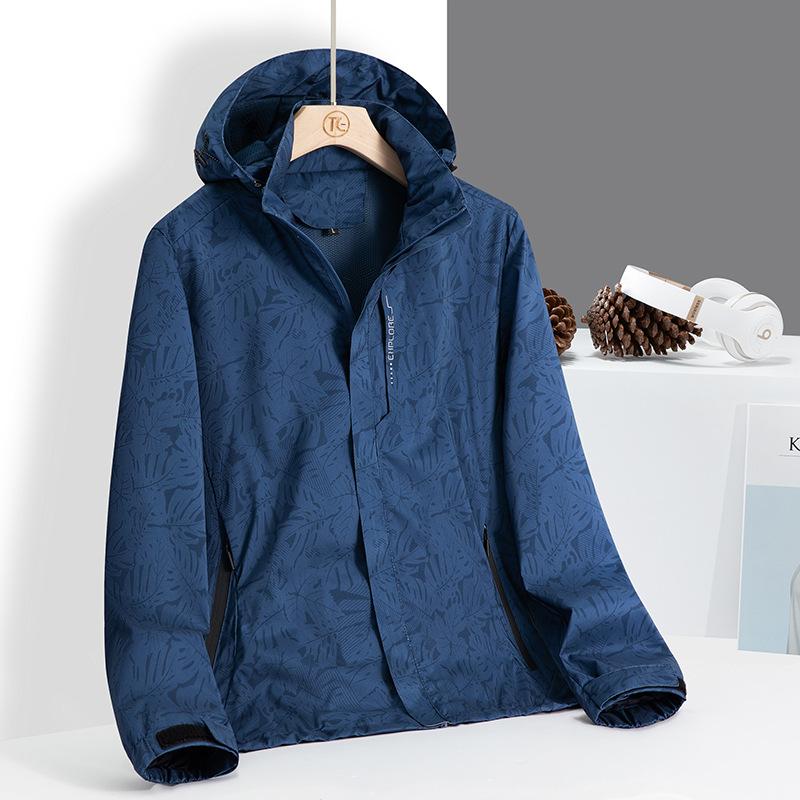 Couple Windproof Waterproof Large Size Single Jacket Casual Outdoor Sports Men's and Women's Jacket Breathable Men's Camouflage Jacket