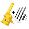For Carpentry Straight Hole Locator Clamp Woodworking Dowel Handheld Drill Guide And Hole Saw Tool 6/8/10Mm Drill Bit