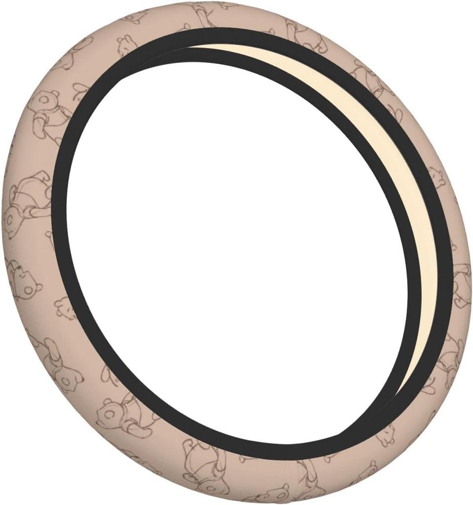 Winnie the Pooh Steering Wheel Cover for Cars, Light Vehicles, Steering Wheel Cover, Stylish,
