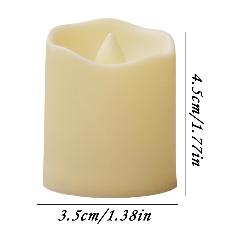 

1pc LED Candles Battery Operated Warm Tea Lights LED Flameless Candles Electric Tealight For Home Decor Christmas Birthday Party