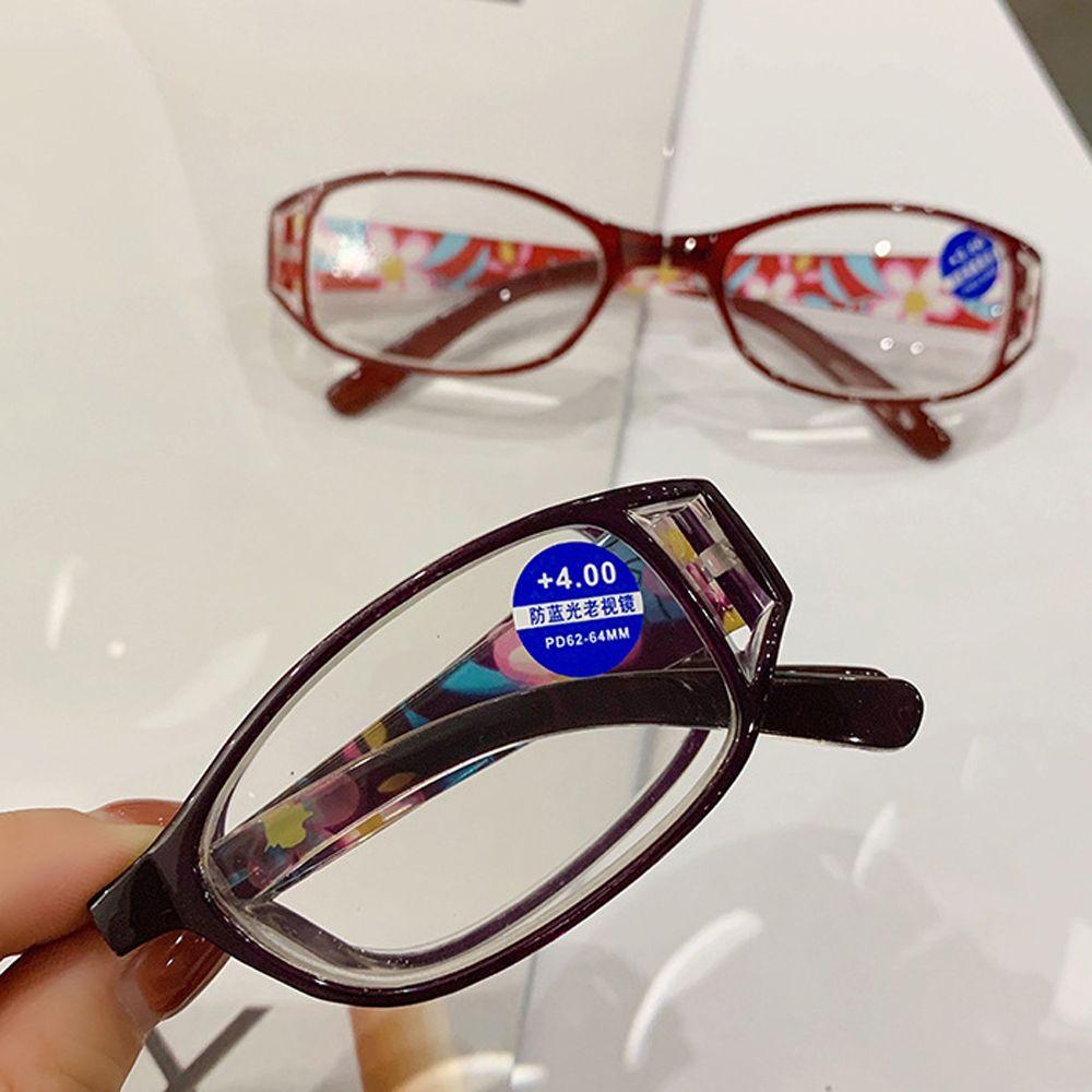 Women Computer Eyewear Presbyopic Anti Blue Light Presbyopia Eyeglasses Folding Reading Glasses