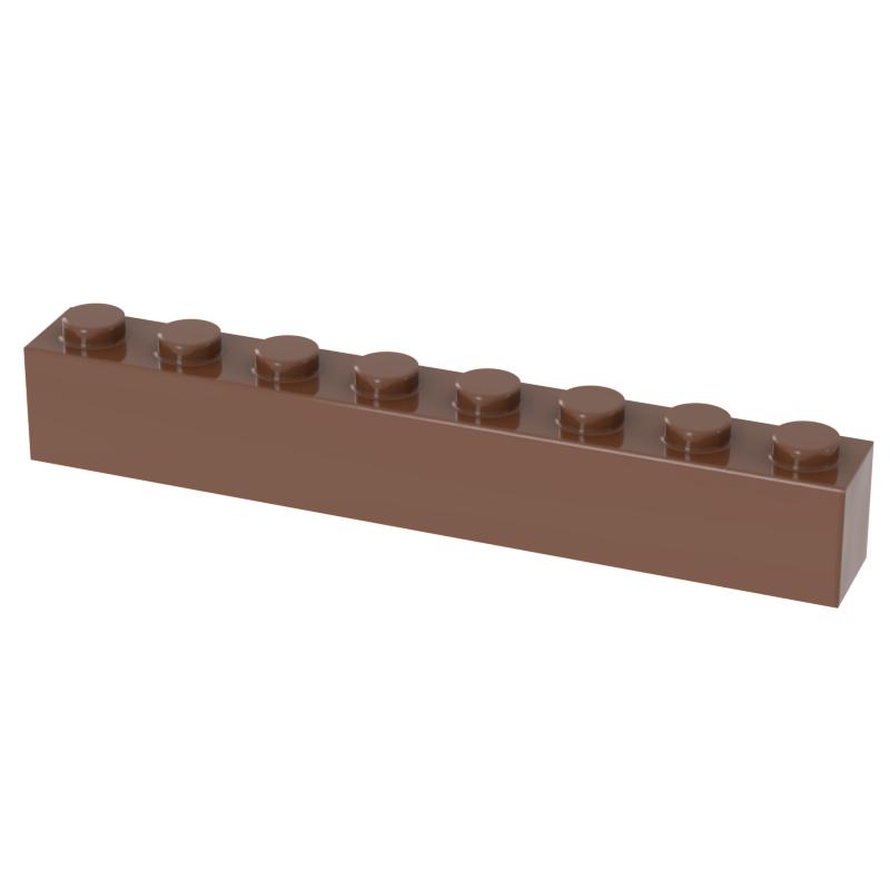Non-Toxic [Funbrick] 10/30/50Pcs Thick Bricks 1X8 Dots 1*8 Dots Educational Creative Diy Building Blocks Compatible With 3008 Classic