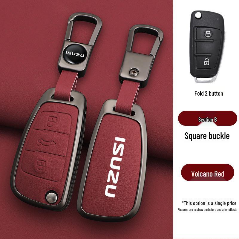 Jiangxi Isuzu Rui Mai Key Case Compatible with Mu-X, Mu You Xia, D-Max, Ling Tuo - Stylish Shell Buckle for Men & Women