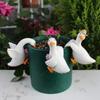 3PCS/SET Adorable Shape Simulated Animal Ornaments Realistic Duck Figurine  Balcony