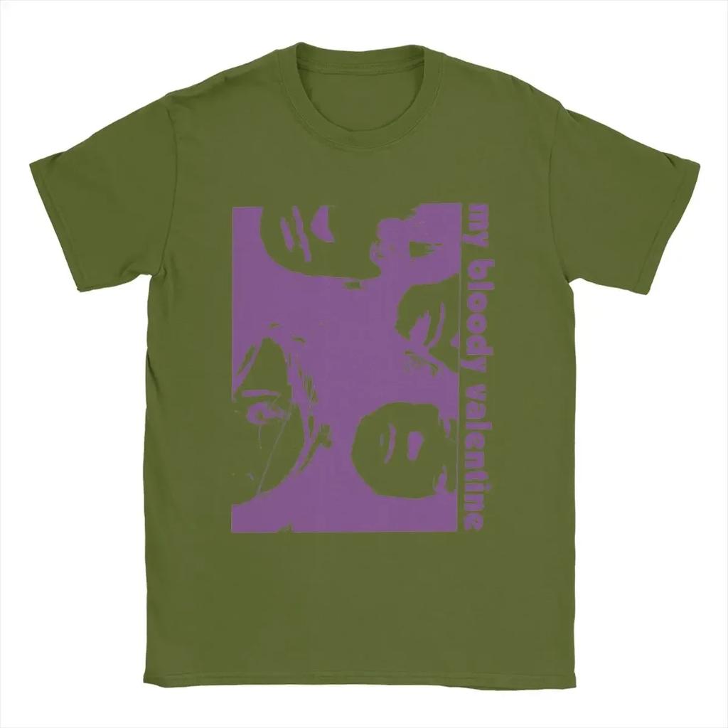 2024Summwe My Bloody Valentine T Shirts Vintage Tees Short Sleeve Crew Neck Clothes Pure Cotton Plus Size Tops streetwear