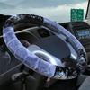45cm 47cm 50cm Winter Warm Plüsch Schwarz Grau Auto Lenkradbezug für Auto SUVs Bus Scania Rutschfest