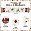 72 X 13 Inch Christmas Table Runner – Red and Black Plaid Christmas Tree and Ornament Holiday Table Decoration with Snowflakes for Dining Room,
