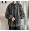 2026 Men's Versatile Casual Plus Size Stand-up Collar Jacket - Loose, Comfortable, American High Street Style for Autumn and Winter