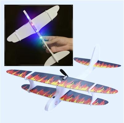 Electric Foam Aircraft Charging Hand Throwing Slow Flying Biplane Glider Outdoor Children'S Toys Hand Assembled Flight Model