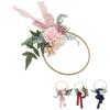 Artificial Succulents Wreath Iron Foam Greenery Wreath Portable Bridal Wreath for Wedding Celebratio